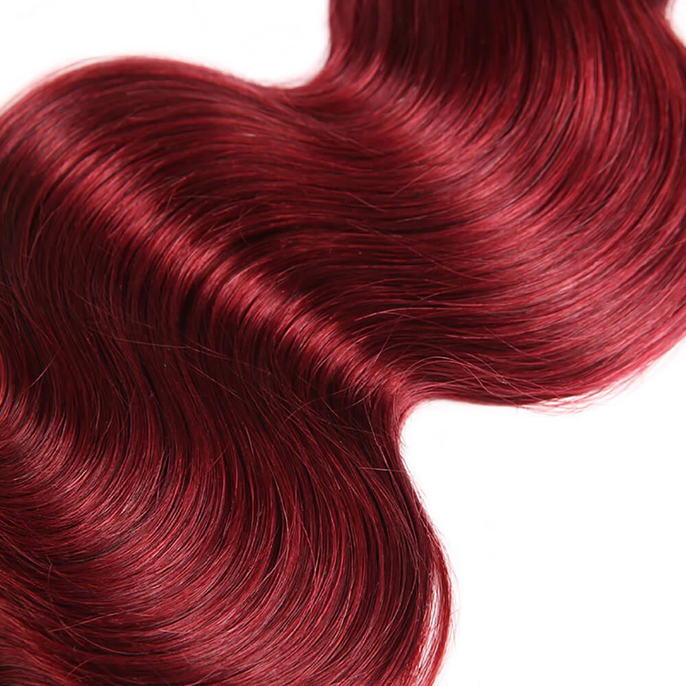 1Pcs 10-30 inch Brazilian Virgin Hair Ombre 1B/99J Body Wave Bundles