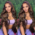 (Super Deal)Megalook Highlight P1B/30 Body Wave 4x4 5x5 13x4 13X6 360 LACE Front Wig Undetectable Lace Front Wigs