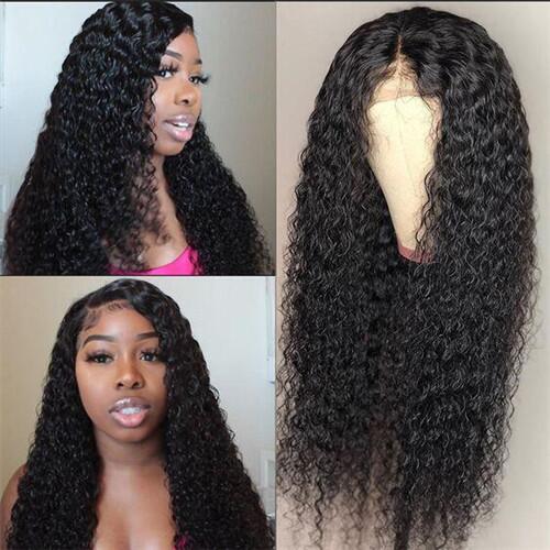 13X6 Lace Front Wig Jerry Curly Human Wig Natural Hairline With Baby Hair
