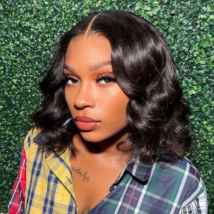 $100 OFF Code: MS100 | Minimalist 6 inch Deep Part Hairline Glueless Lace Short Bob Loose Body Wave Pre Cut Wig