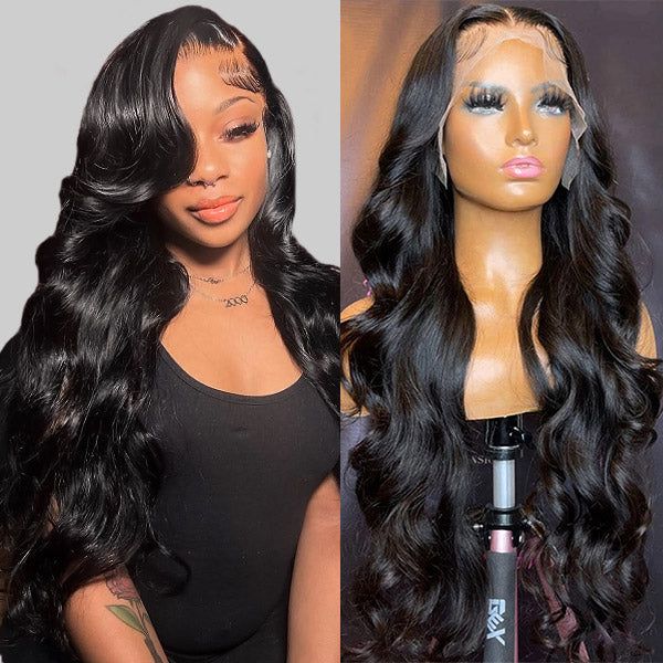13X6 Lace Front Wig Preplucked With Baby Hair Body Wave Human Hair Wigs