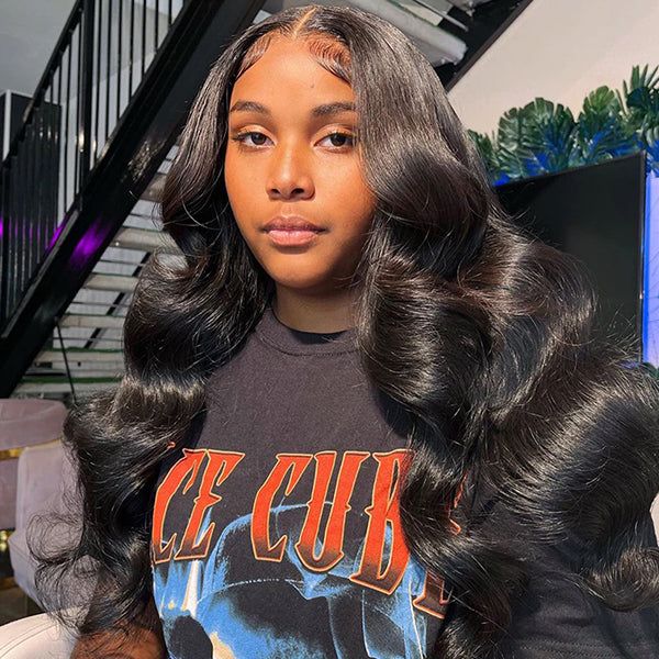 13X6 Lace Front Wig Preplucked With Baby Hair Body Wave Human Hair Wigs