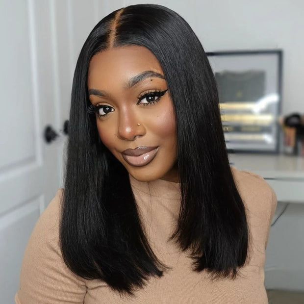 (Super Deal)Megalook Salon-Quality Luxurious Glueless 6X5 HD Lace Wig Silky Straight Highlight Balayage /Chestnut Brown Colored Double Drawn Wig{Special Discount On CheckOut!}