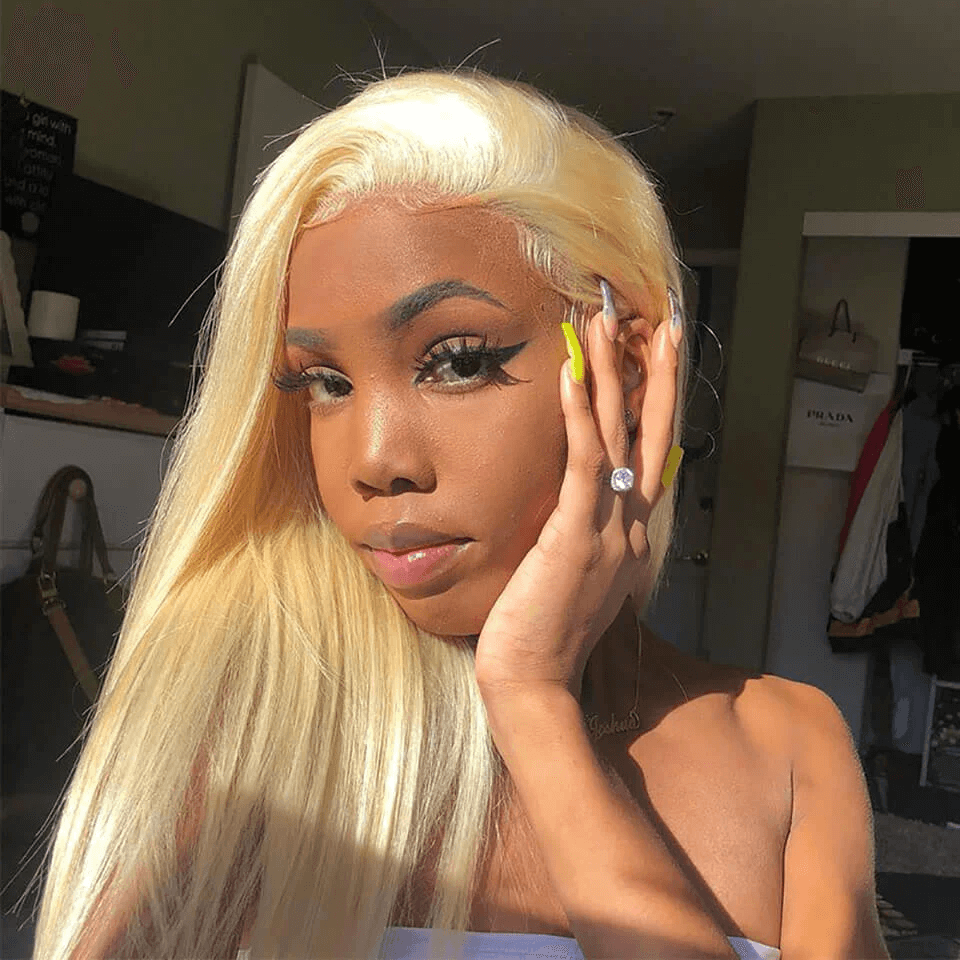 Pre Cut Lace | Upgrade Airy Cap 613 Blonde Easy Wear And Go 13X4/6X5 Body Wave/Straight HD Lace Frontal Wig