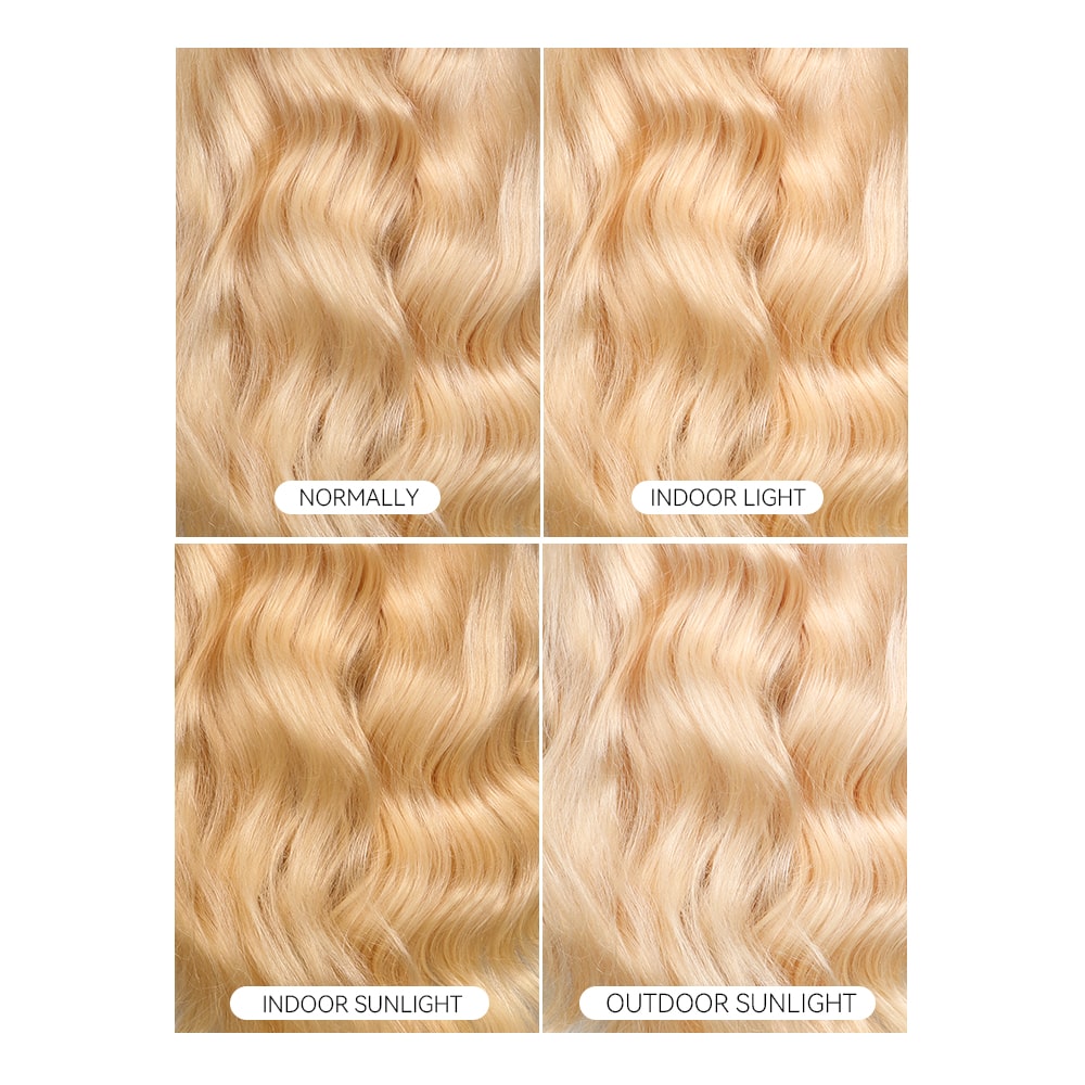 $100 OFF Code: MS100 | Megalook 13x4 Transparent Lace Wig  Loose Body Long Length #613 Blonde Pre Plucked Hairline Bleached 3D Human Hair Wig