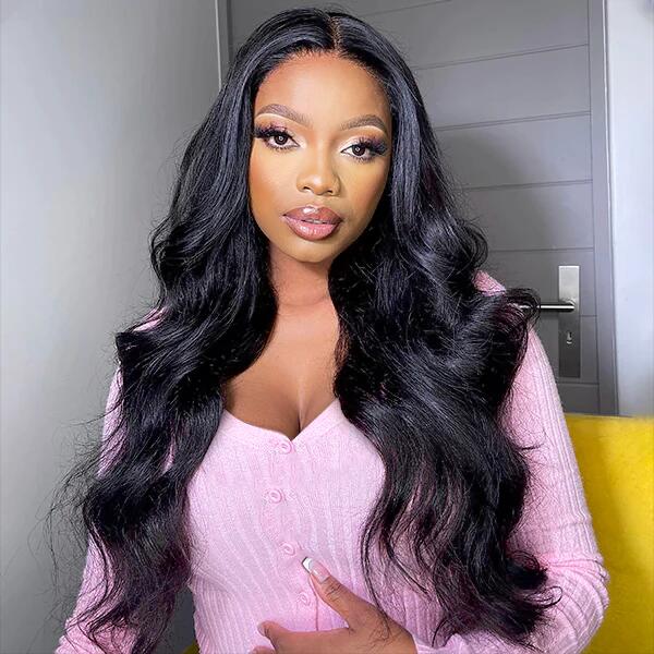 $100 OFF Code: MS100 | Swiss Lace Natural Color Lace Cheap Closure Wigs Body Wave Wig Pre-Plucked With Baby Hair