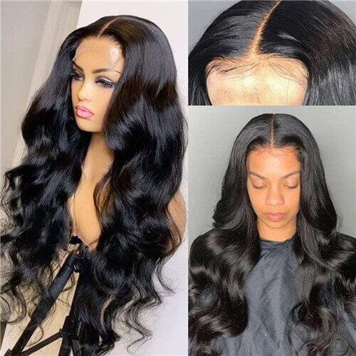 18-32 inch 5x5 Lace Closure Human Hair Wigs Body Wave Lace Wigs