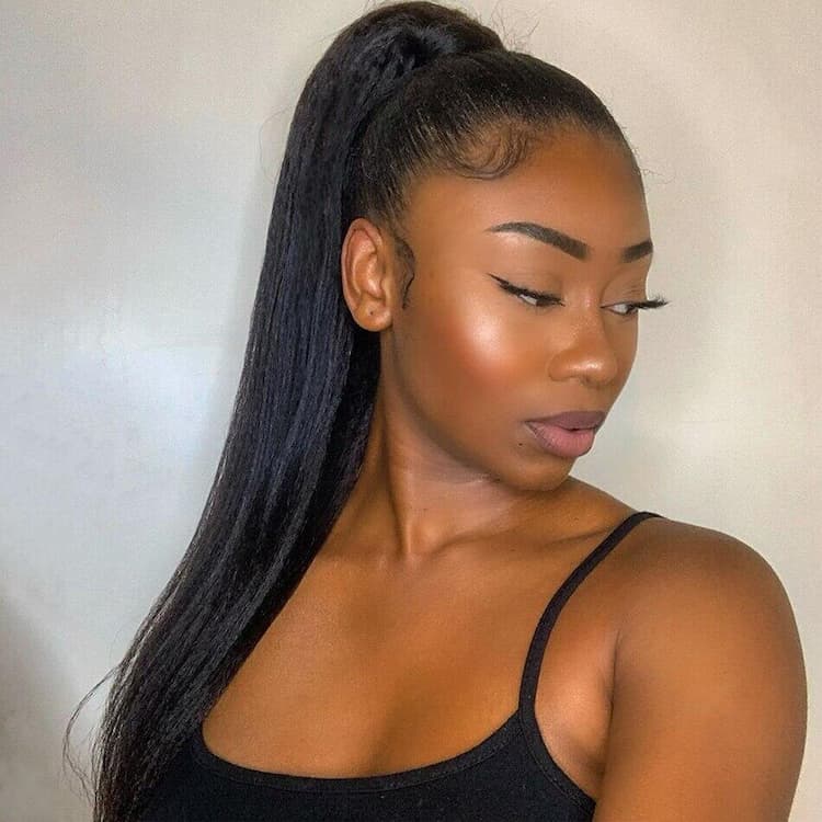 Megalook Bogo Free 360 Lace Frontal Wigs Glueless Brazilian Wigs With Baby Hair Pre-plucked Natural Hairline Yaki Straight Wig