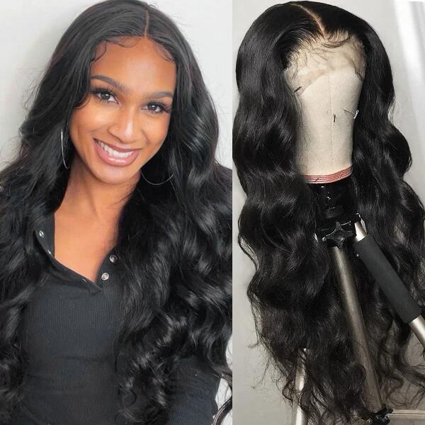 13X6 Lace Front Wig Preplucked With Baby Hair Body Wave Human Hair Wigs