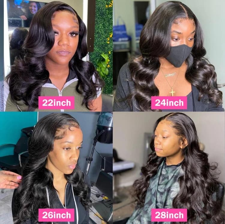 18-32 inch 5x5 Lace Closure Human Hair Wigs Body Wave Lace Wigs