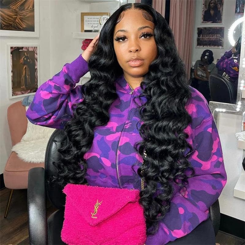 Pre Cut 10x6 Parting Max HD Lace Wig  Loose Curly Pre Bleached With Natural Hairline Tiny Knots Wig(No Code Needed)