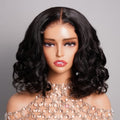 Megalook Minimalist 6 inch Deep Part Hairline Glueless Lace Short Bob Loose Body Wave Pre Cut Wig