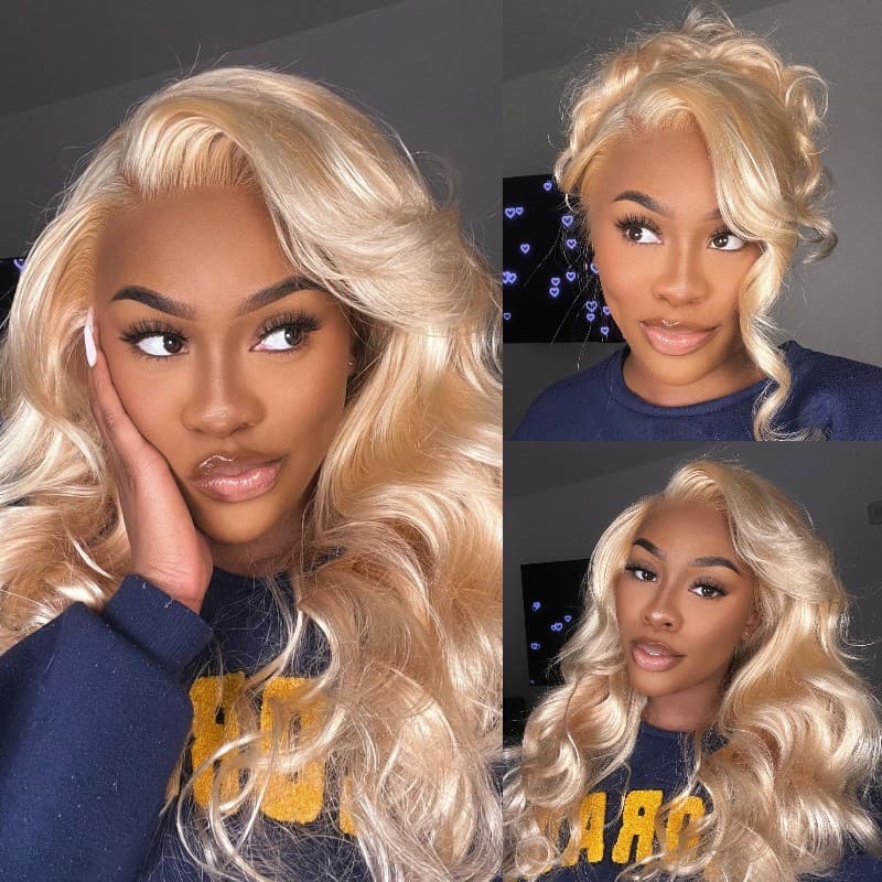 $100 OFF Code: MS100 | 5x5 HD Lace Closure Barbie Blonde Wigs #P10/613 Straight & Body Wave Wig