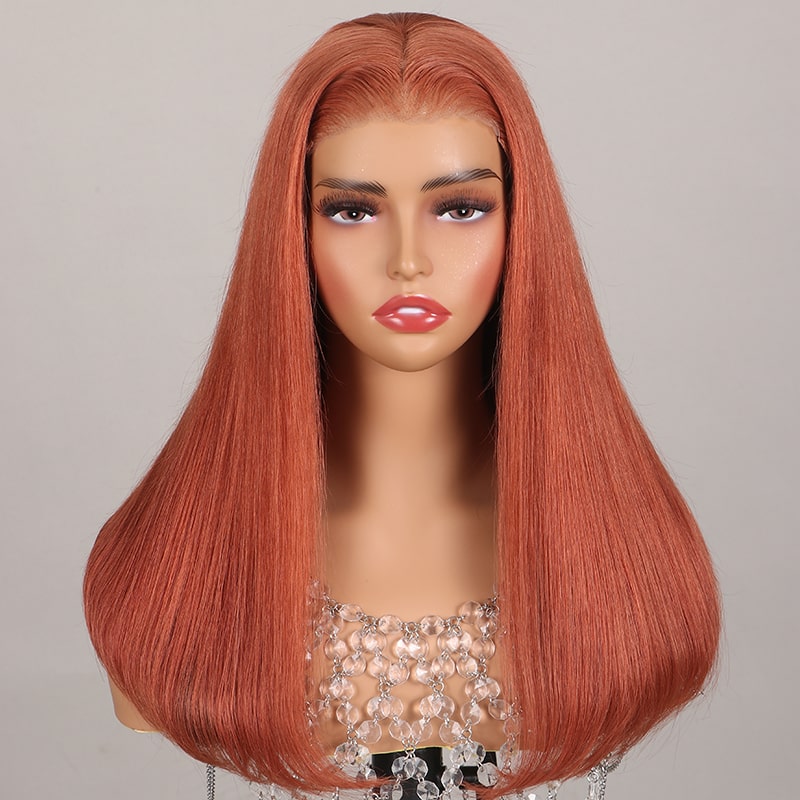 (Super Deal)Super Double Drawn Lace Closure Wigs 18 inch Salon-Quality Luxurious Glueless 6X5 HD Lace Wig Silky Straight Wear And Go Wig