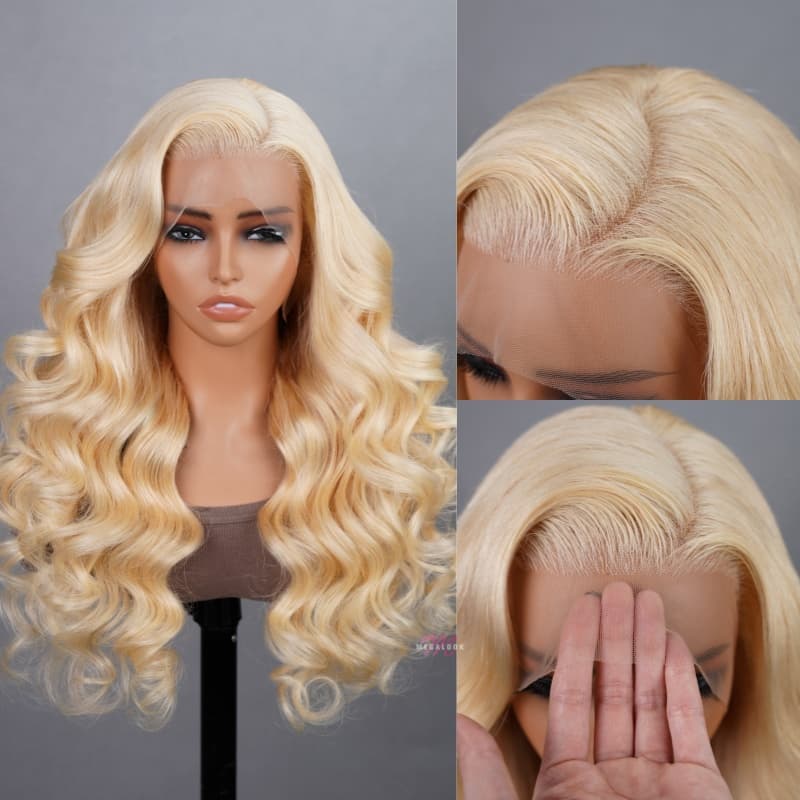 613 Blonde 13x4 lace frontal wigs blonde long straight lace front Wig