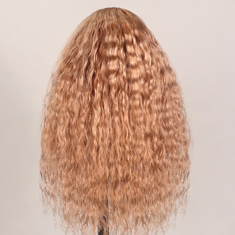 (Super Deal) Megalook 13x4 HD Lace Milk Tea Brown Light Flaxen Brown Cozy Blonde Pre Cut 6X5 Hd Lace Closure Long Glueless Wear Go Wig