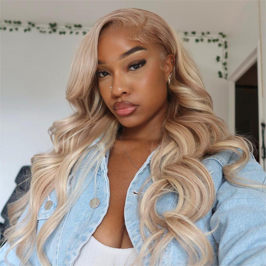 $100 OFF Code: MS100 | 5x5 HD Lace Closure Barbie Blonde Wigs #P10/613 Straight & Body Wave Wig