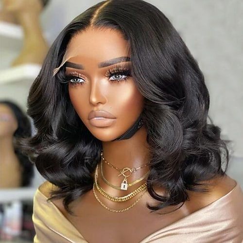 $100 OFF Code: MS100 | Minimalist 6 inch Deep Part Hairline Glueless Lace Short Bob Loose Body Wave Pre Cut Wig