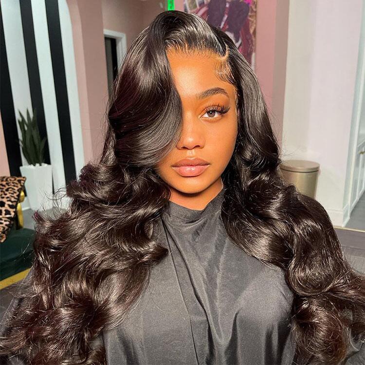 (Super Deal) Glueless 5X6 Lace Closure Human Hair Wigs Body Wave 100% Virgin Human Hair Wigs Pre-Cut With Natural Hairline