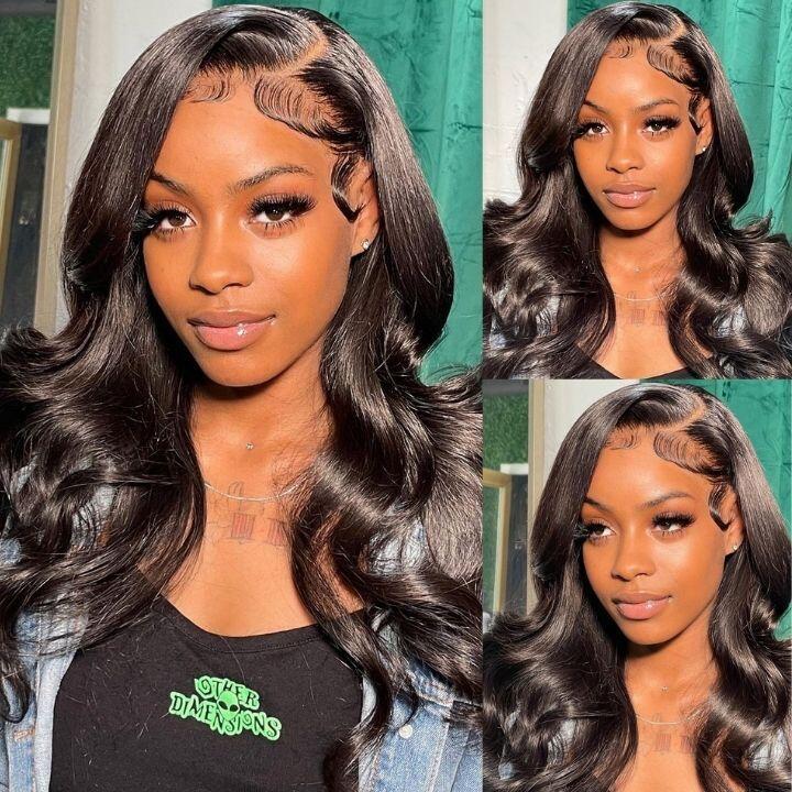 (Super Deal) Glueless 5X6 Lace Closure Human Hair Wigs Body Wave 100% Virgin Human Hair Wigs Pre-Cut With Natural Hairline