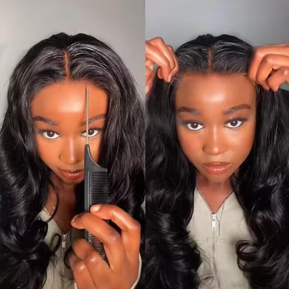 $100 OFF Code: MS100 | Swiss Lace Natural Color Lace Cheap Closure Wigs Body Wave Wig Pre-Plucked With Baby Hair