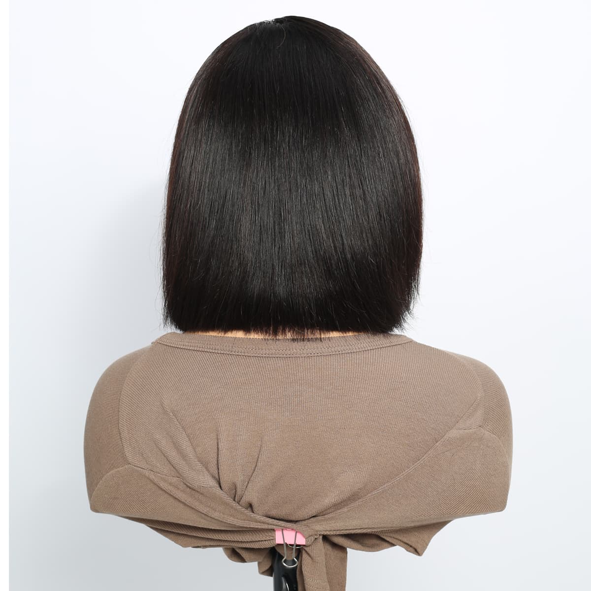 (Super Deal)Glueless 12inch Straight Bob Pre-Bleached Miny Knots 6X5 Wear Go Closure Wigs