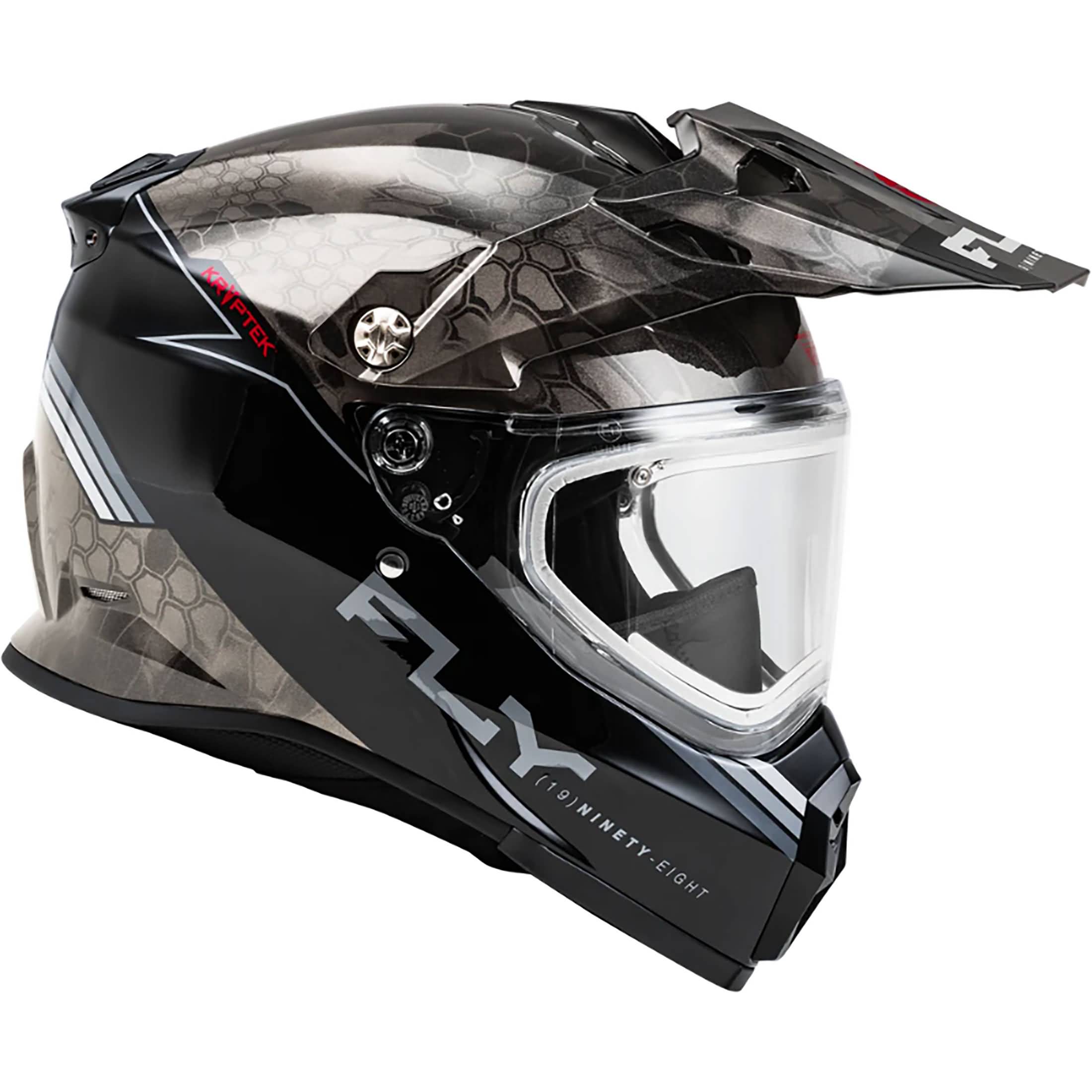 Fly Racing Trekker Cold Weather Conceal 2024 Electric Shield Adult Snow Helmets