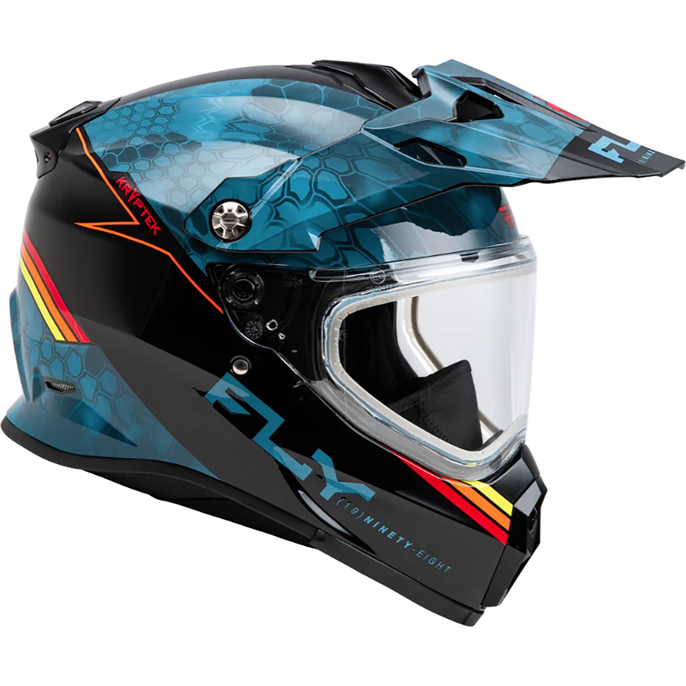 Fly Racing Trekker Cold Weather Conceal 2024 Electric Shield Adult Snow Helmets