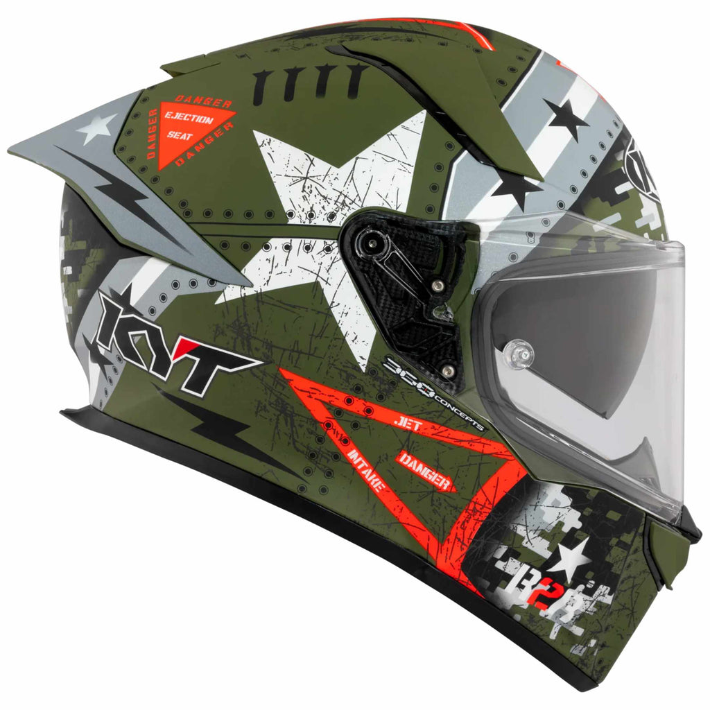 KYT R2R Graphic Assault Adult Street Helmets