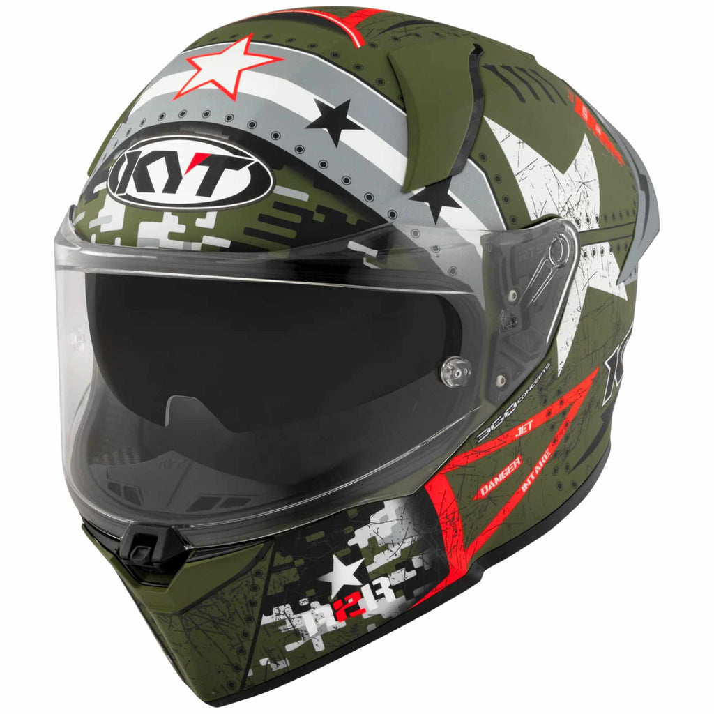 KYT R2R Graphic Assault Adult Street Helmets