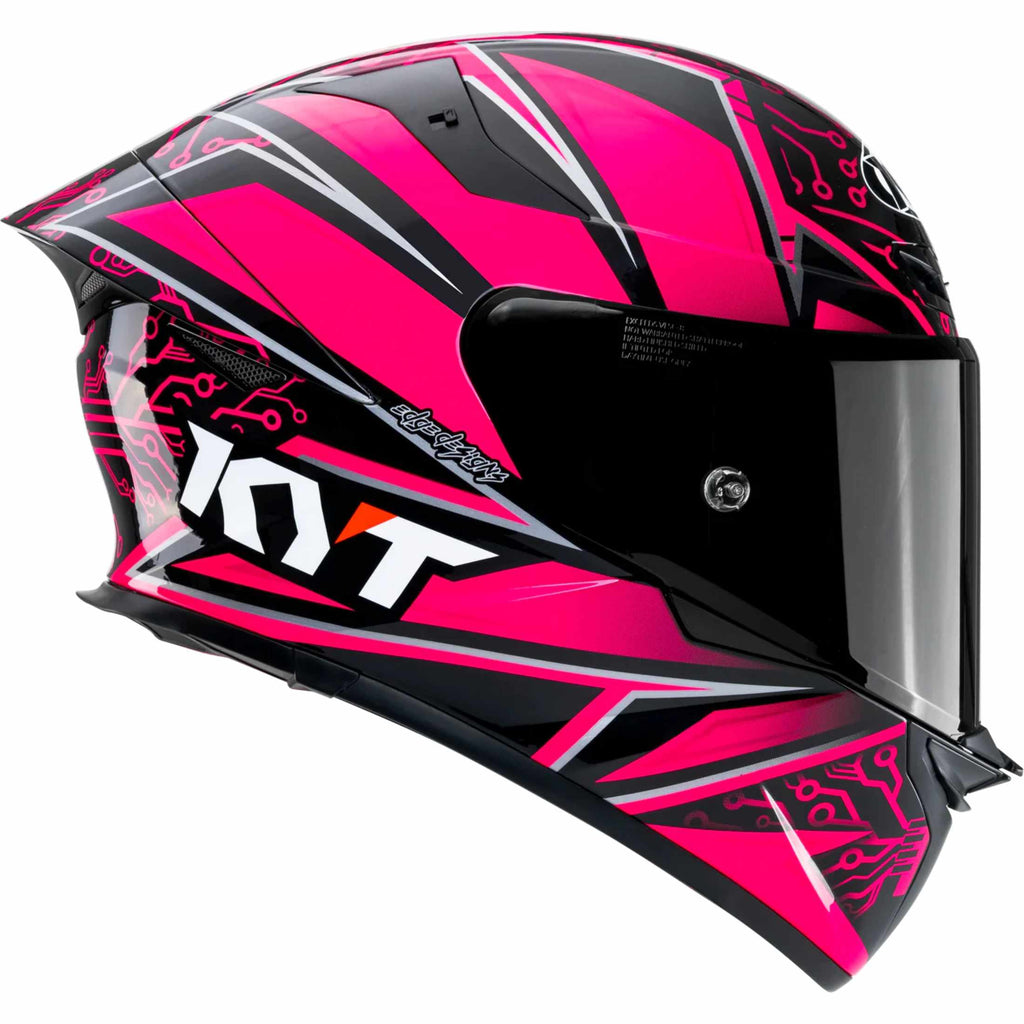 KYT TT-REVO Special Editions Hyper Pink Adult Street Helmets