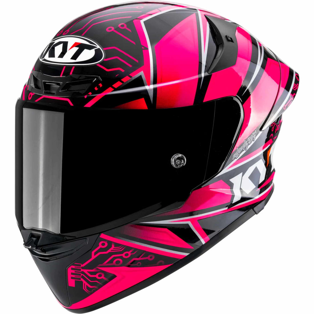KYT TT-REVO Special Editions Hyper Pink Adult Street Helmets