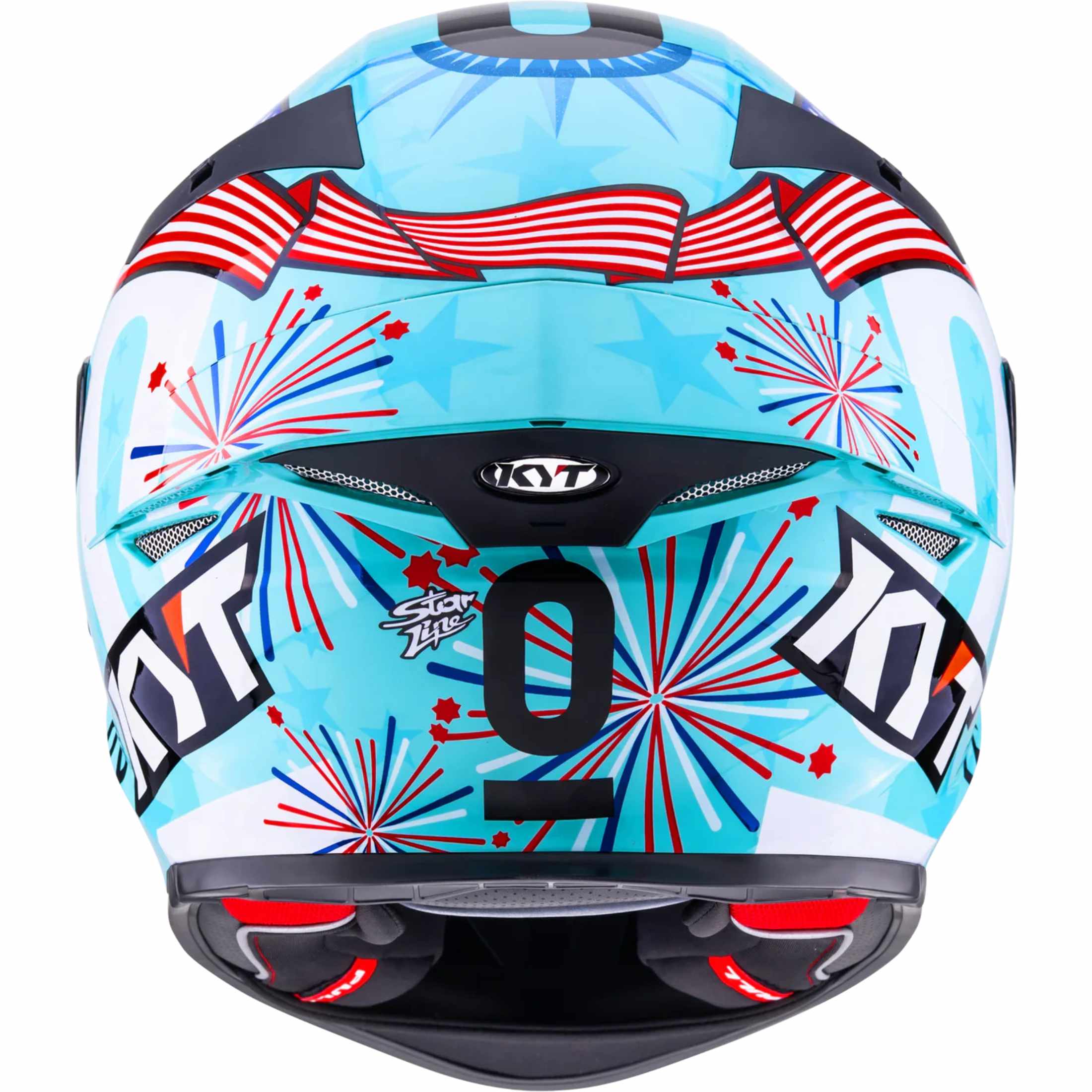 KYT TT-REVO Special Editions Leopard Americas Replica Adult Street Helmets