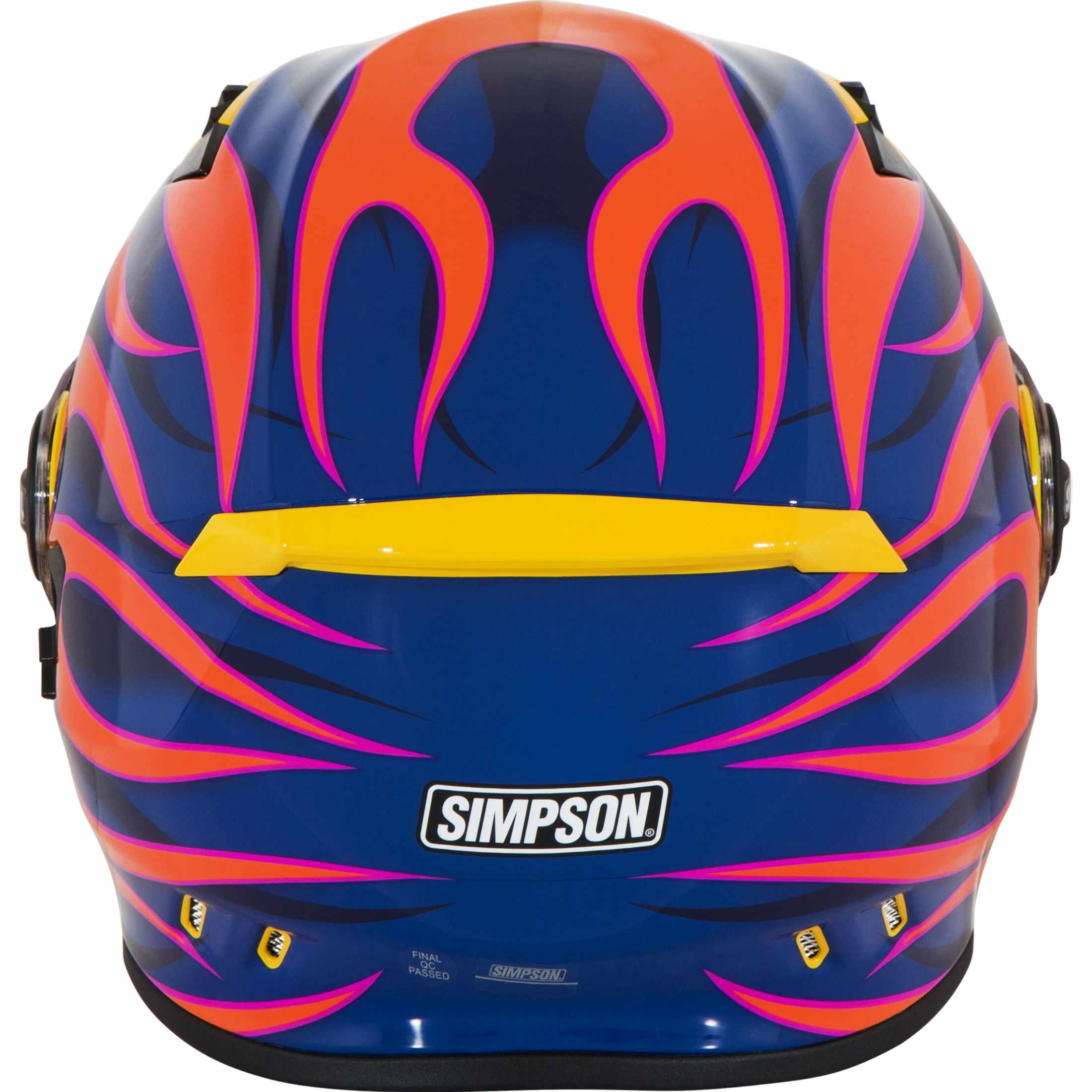 Simpson Mod Bandit Wildfire Yellow Adult Street Helmets