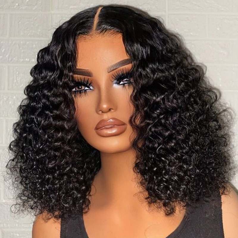 $199=2 Different Style Wig For 24inch 13X4 Balayage Wig Plus Super Silky Double Drawn Straight Or Jerry /Deep Curly Wigs