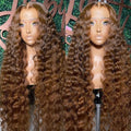 (Super Deal)Loose Deep 30inch Long 13x4 Transparent Lace Frontal Wigs Pre-plucked Natural Hairline Breathable Airy Cap Human Hair Wig