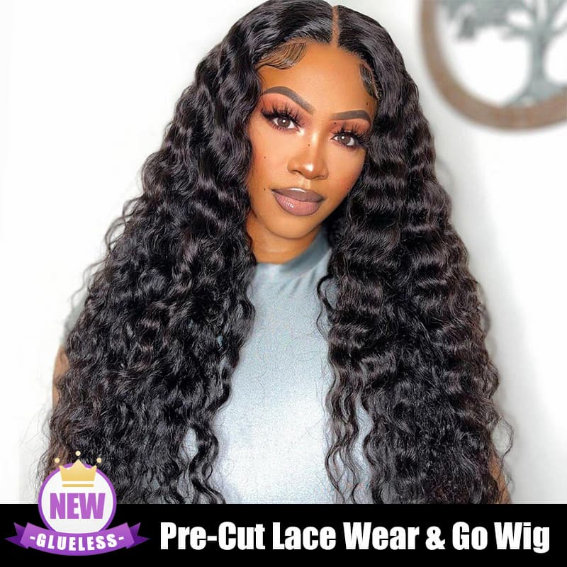 Pre Cut Lace | Glueless 6X5 HD Lace Wig Loose Deep Wave Human Hair Easy Wear And Go Wig