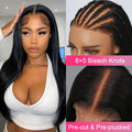 (Super Deal)30inch 6x5 Transparent Lace #613 #P1b/30 Balayage Barbie Blonde Highlight Bone Straight Hair Body Wave Wig
