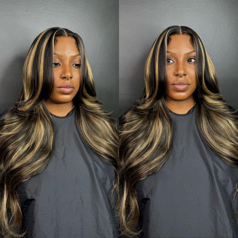 $199=2 Different Style Wig For 24inch 13X4 Balayage Wig Plus Super Silky Double Drawn Straight Or Jerry /Deep Curly Wigs