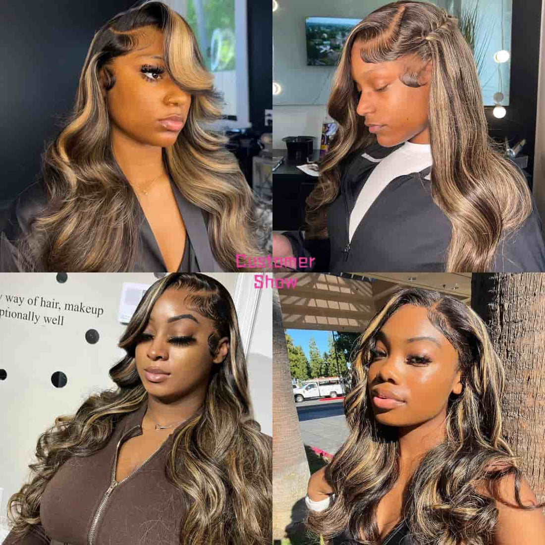 $199=2 Different Style Wig For 24inch 13X4 Balayage Wig Plus Super Silky Double Drawn Straight Or Jerry /Deep Curly Wigs