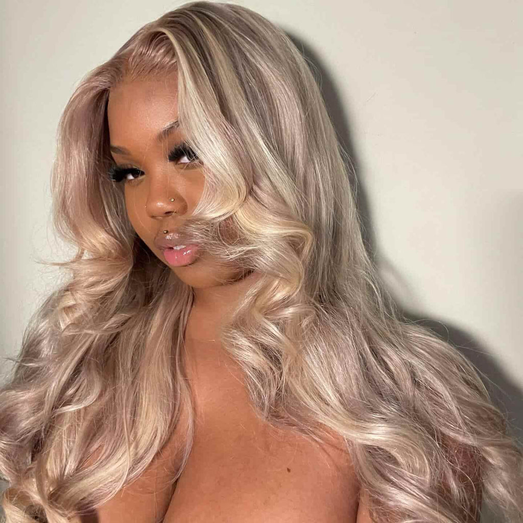 $100 OFF Code: MS100 | 5x5 HD Lace Closure Barbie Blonde Wigs #P10/613 Straight & Body Wave Wig