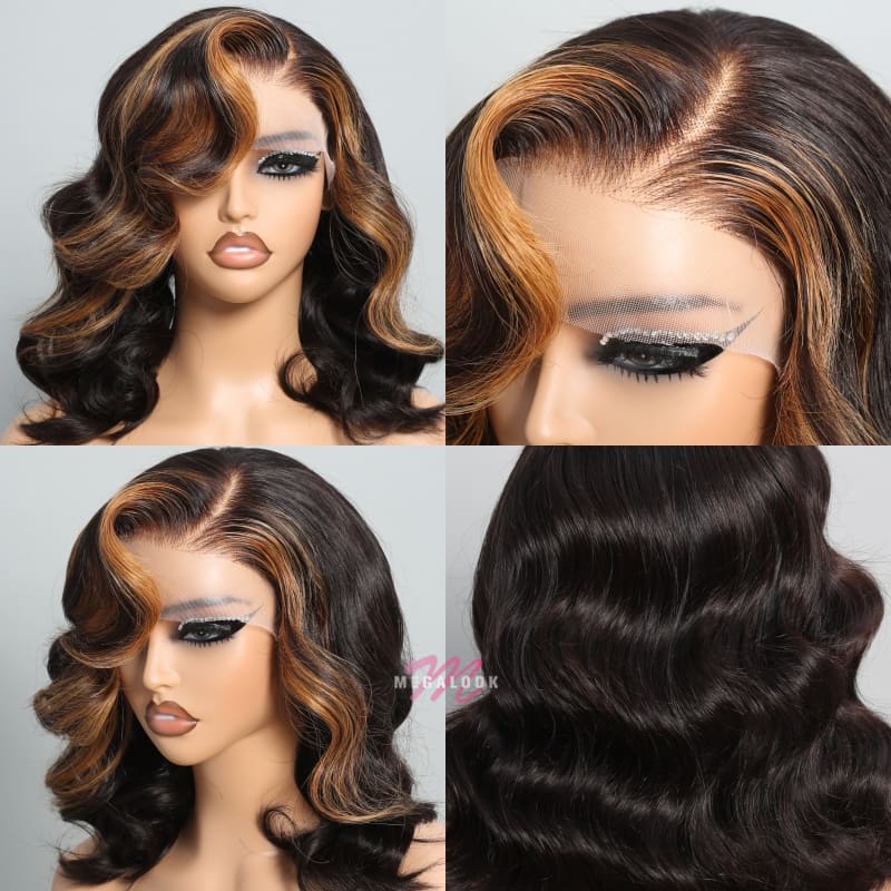 (Super Deal)Glueless 12inch Straight Bob Pre-Bleached Miny Knots 6X5 Wear Go Closure Wigs