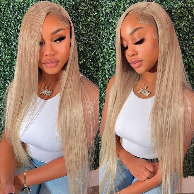 (Super Deal) Megalook 13x4 HD Lace Milk Tea Brown Light Flaxen Brown Cozy Blonde Pre Cut 6X5 Hd Lace Closure Long Glueless Wear Go Wig