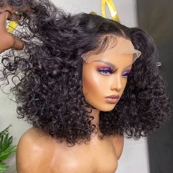 $100 OFF Code: MS100 | Megalook Short Cut Water Wave Bob Wig 6 Inch Deep Part  Curly Human Hair Wigs Glueless Lace Wear Go Wig