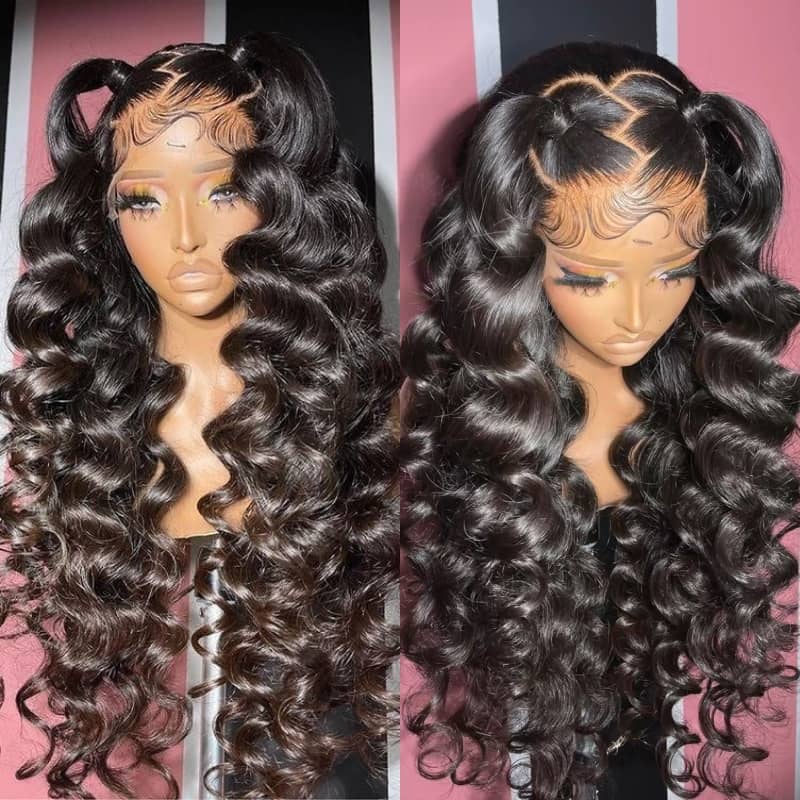 (Super Deal)Megalook 30 inches 13x4 Lace Frontal Wigs Pre-plucked Natural Hairline Human Hair Wig