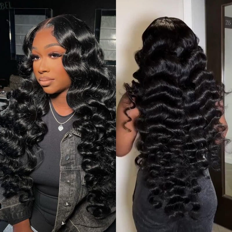 (Super Deal)Megalook 30 inches 13x4 Lace Frontal Wigs Pre-plucked Natural Hairline Human Hair Wig