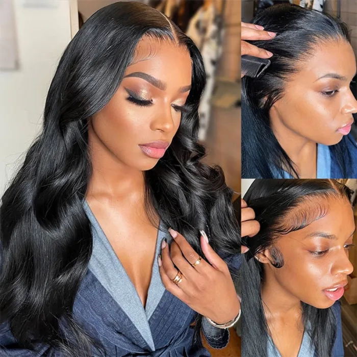 Pre Cut Lace | Glueless 6X5 HD Lace Wig Body Wave Human Hair Wear And Go Wig