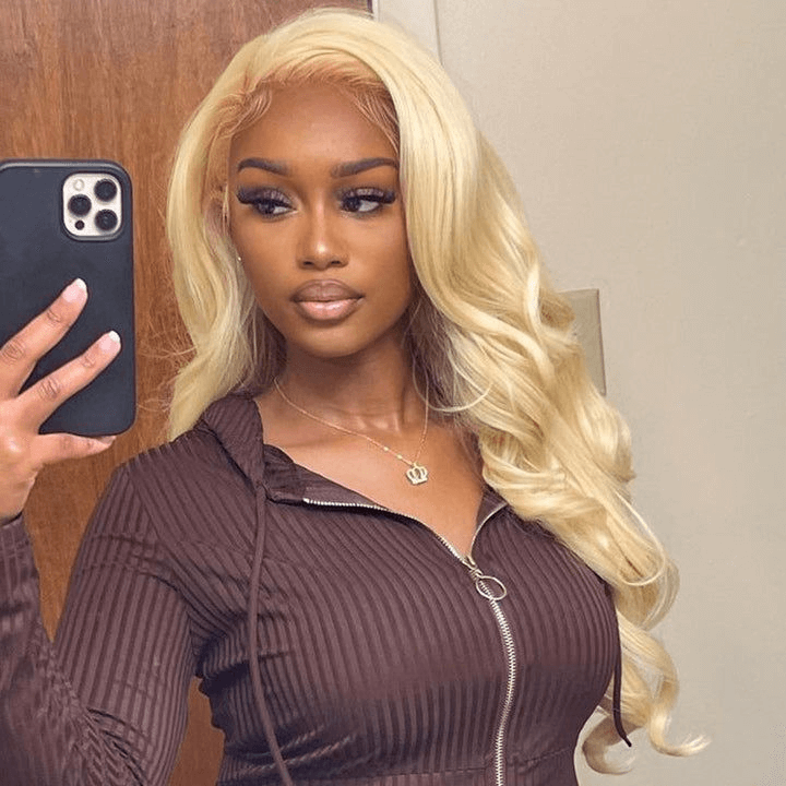 Pre Cut Lace | Upgrade Airy Cap 613 Blonde Easy Wear And Go 13X4/6X5 Body Wave/Straight HD Lace Frontal Wig