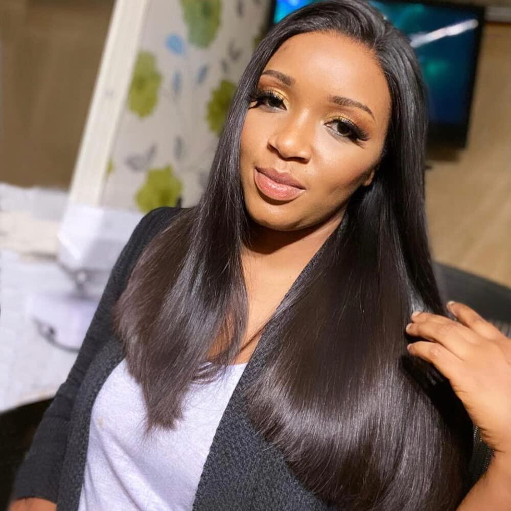 $199=2 Different Style Wig For 24inch 13X4 Balayage Wig Plus Super Silky Double Drawn Straight Or Jerry /Deep Curly Wigs
