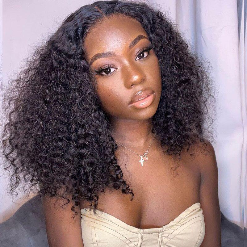$199=2 Different Style Wig For 24inch 13X4 Balayage Wig Plus Super Silky Double Drawn Straight Or Jerry /Deep Curly Wigs